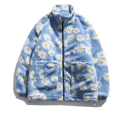 Vintage Flowers fleece zip coat Size US XL / EU 56 / 4 - 1 Thumbnail