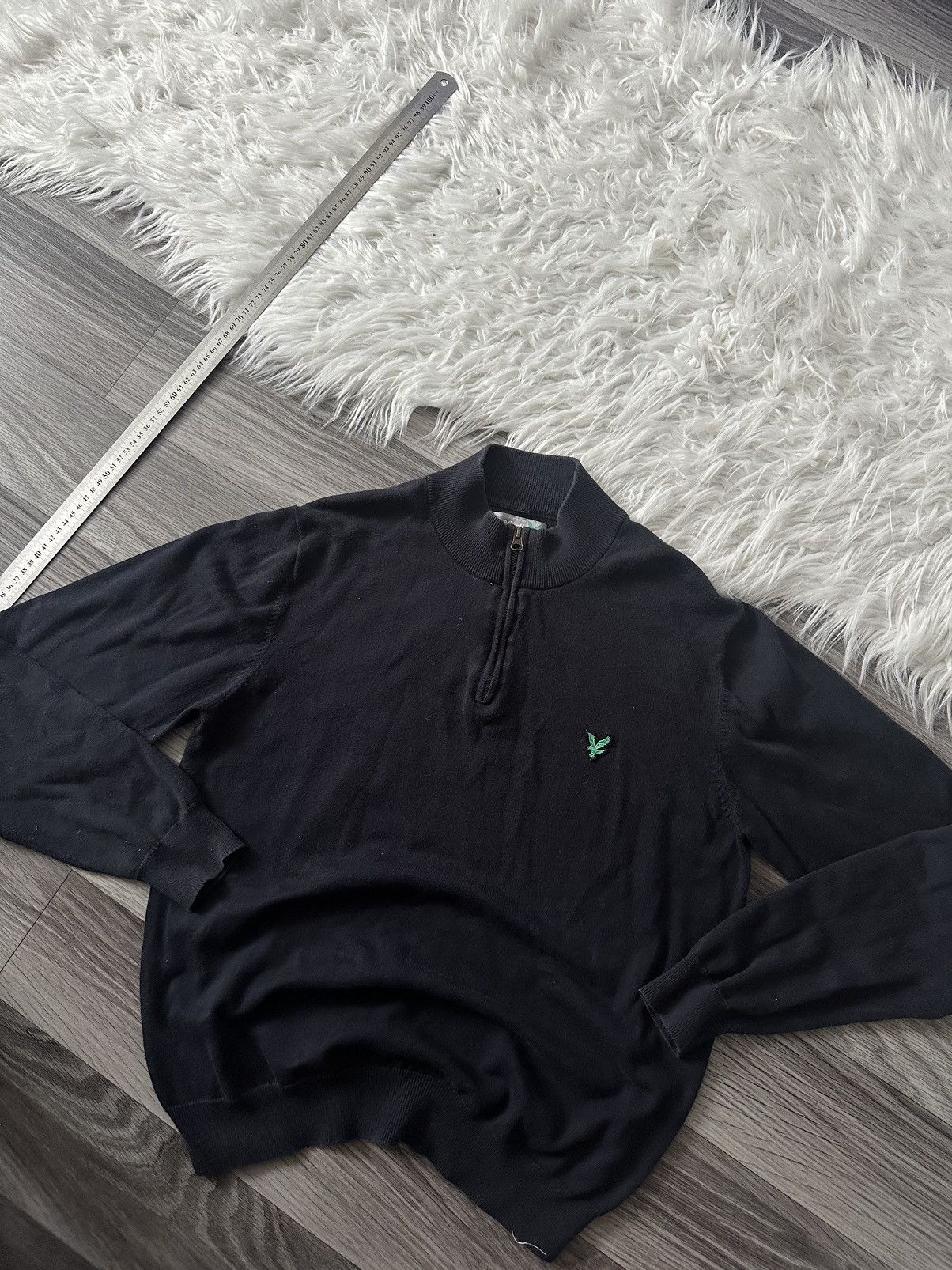 Lyle & Scott Lyle Scott 1/4 Blue Zip Sweater luxury hype size M Size US M / EU 48-50 / 2 - 1 Thumbnail