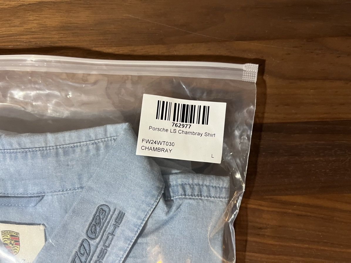Aime Leon Dore × Porsche Design Aime Leon Dore x Porsche 993 Turbo Mechanic Shirt Chambray Size US L / EU 52-54 / 3 - 10 Thumbnail
