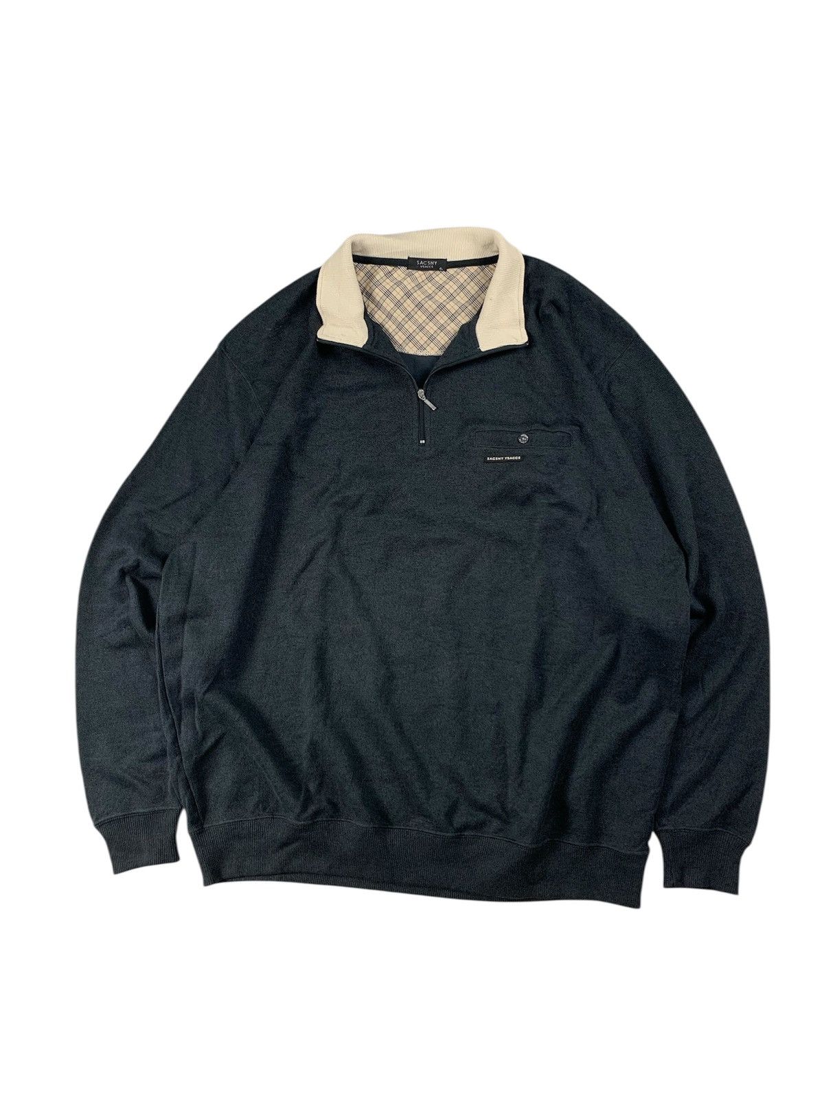 Yohji Yamamoto Sacsny y’sacs half zip sweater Size US XL / EU 56 / 4 - 3 Thumbnail