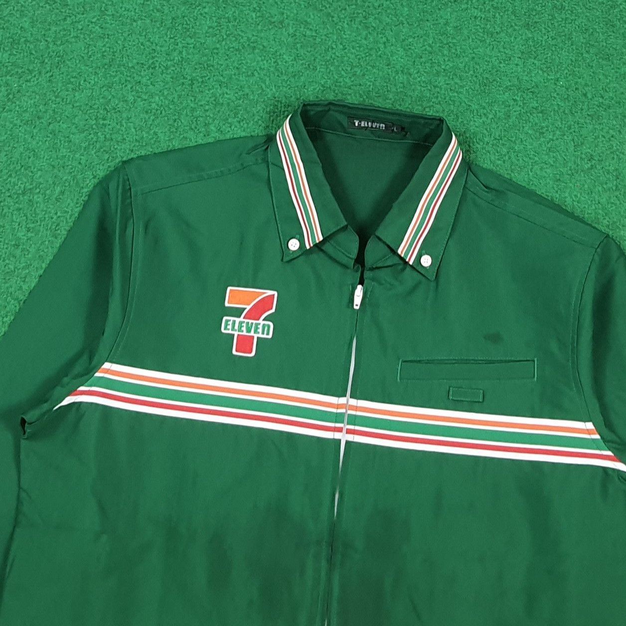 Japanese Brand Vintage 7 Eleven Japan Staff Uniform Work Jacket C299N45 Size US L / EU 52-54 / 3 - 2 Thumbnail
