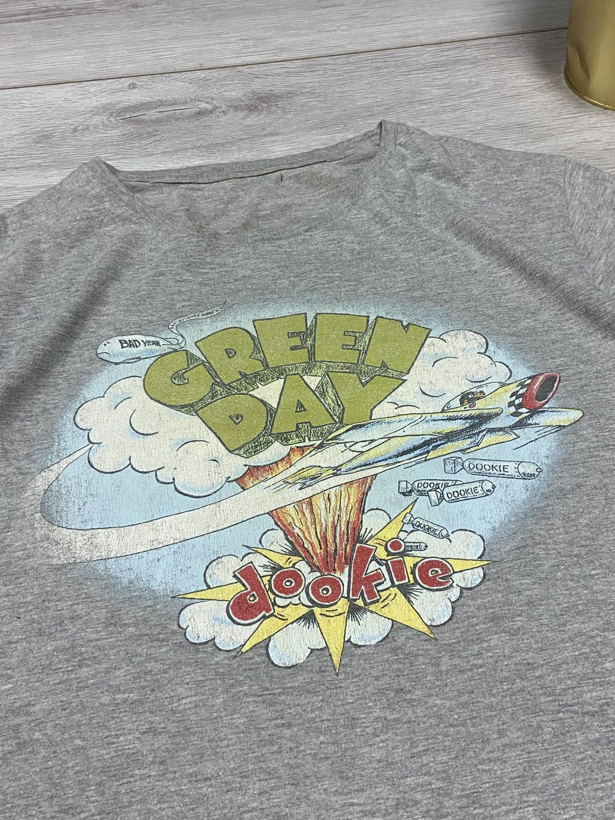 Band Tees Vintage Green Day Dookie Bomb Smoke Dogs Punk Rock USA Tee Size US L / EU 52-54 / 3 - 2 Thumbnail