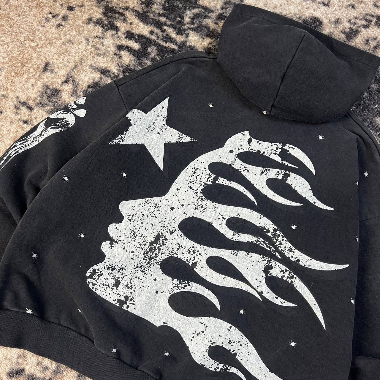 HELLSTAR Hellstar Racer Space Grey Hoodie Baggy Boxy Fit Full Print Size US M / EU 48-50 / 2 - 9 Thumbnail