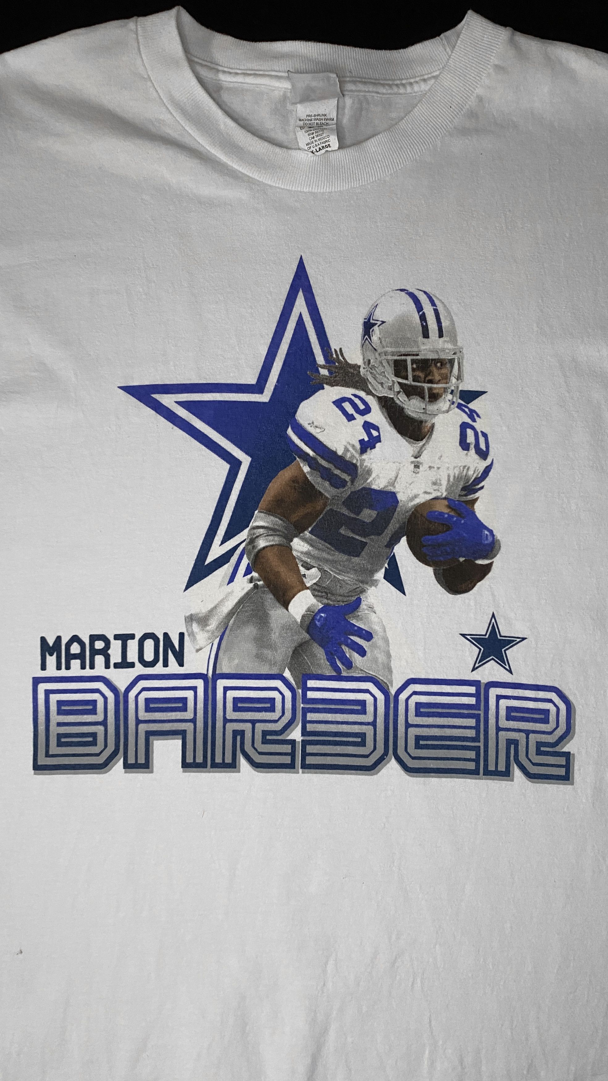 NFL Vintage Marion Barber Cowboys The Barbarian T-Shirt Size US XL / EU 56 / 4 - 2 Thumbnail