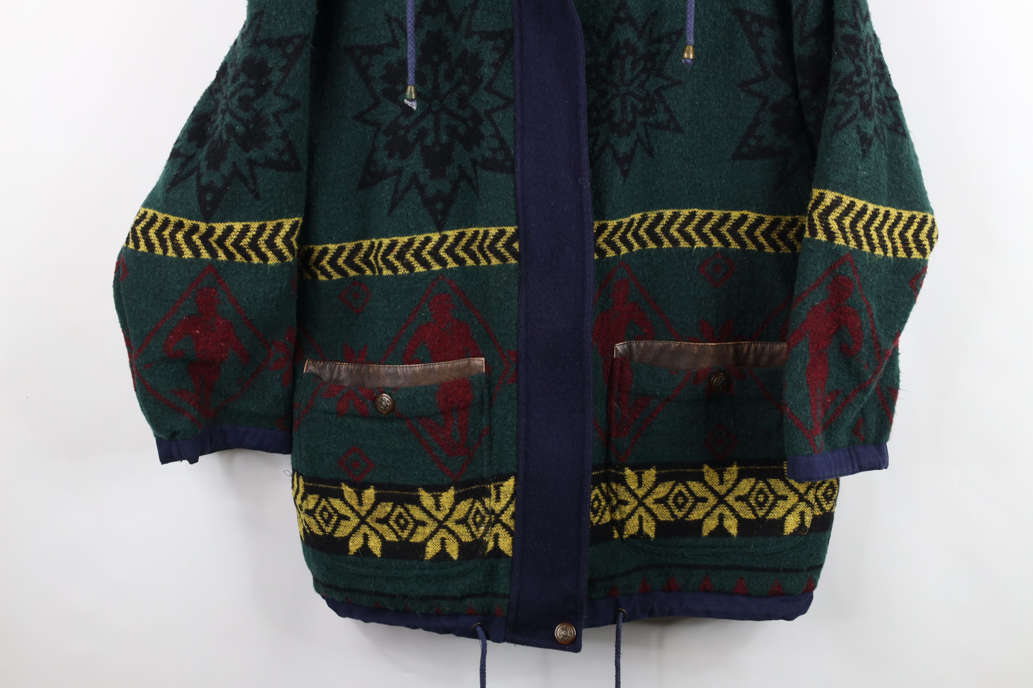 Vintage Vintage 90s Streetwear Reversible Fair Isle Canvas Jacket Size US S / EU 44-46 / 1 - 3 Thumbnail