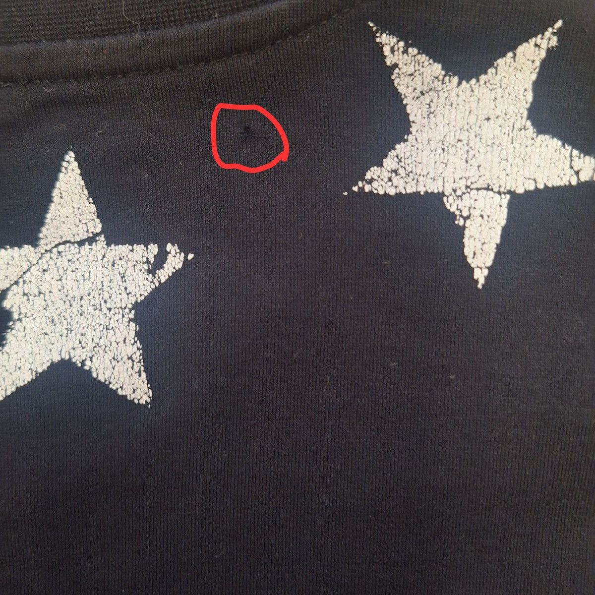 Givenchy Givenchy Black and White Distressed Vintage Stars Slim Fit Size US L / EU 52-54 / 3 - 7 Thumbnail