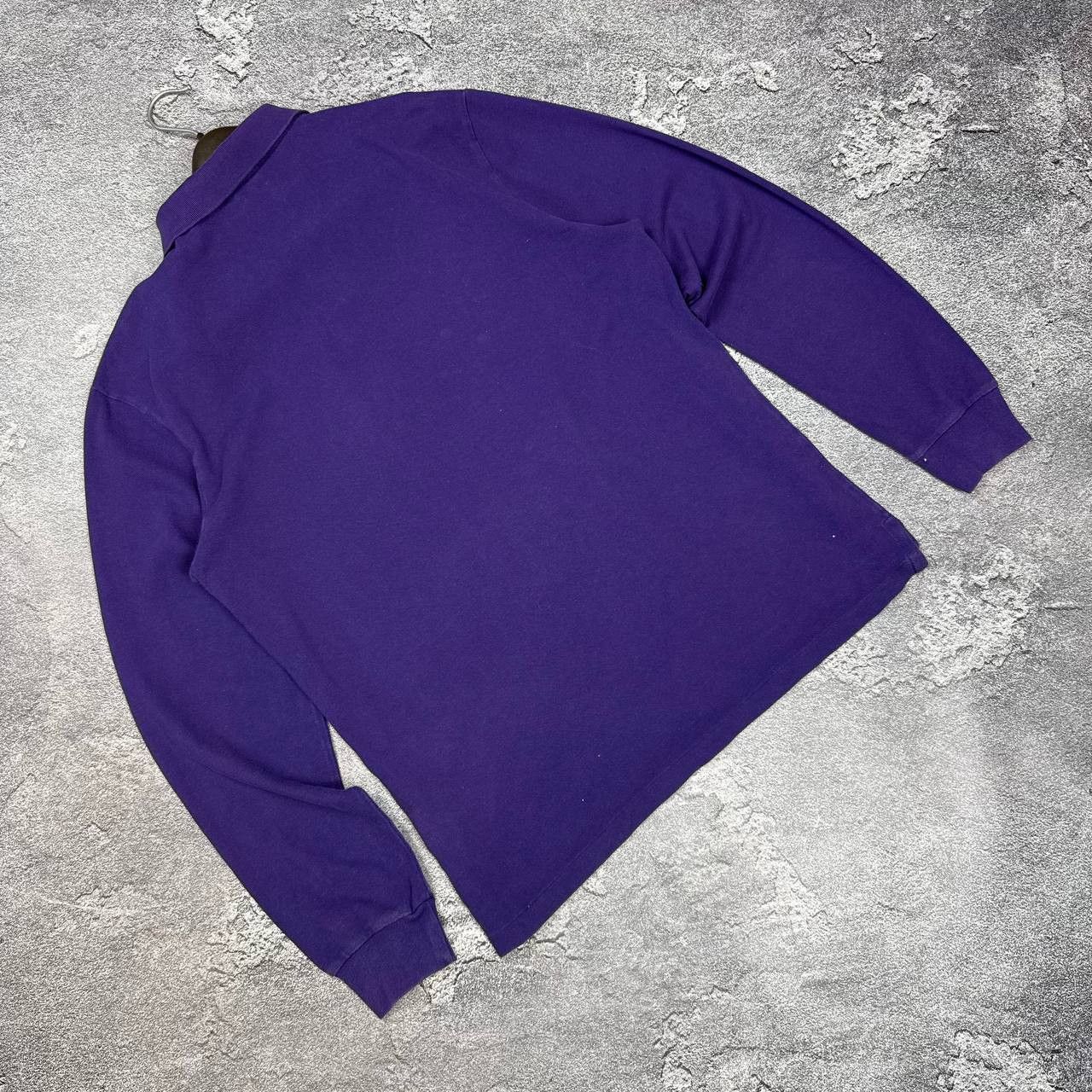 Polo Ralph Lauren Vintage Ralph Lauren purple longsleeve polo Size US XL / EU 56 / 4 - 6 Thumbnail