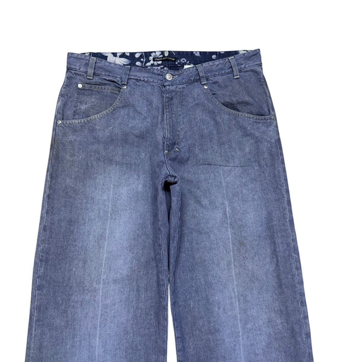 Versace Jeans Couture Versace Embroidery Denim Baggy Jeans Size US 36 / EU 52 - 3 Thumbnail