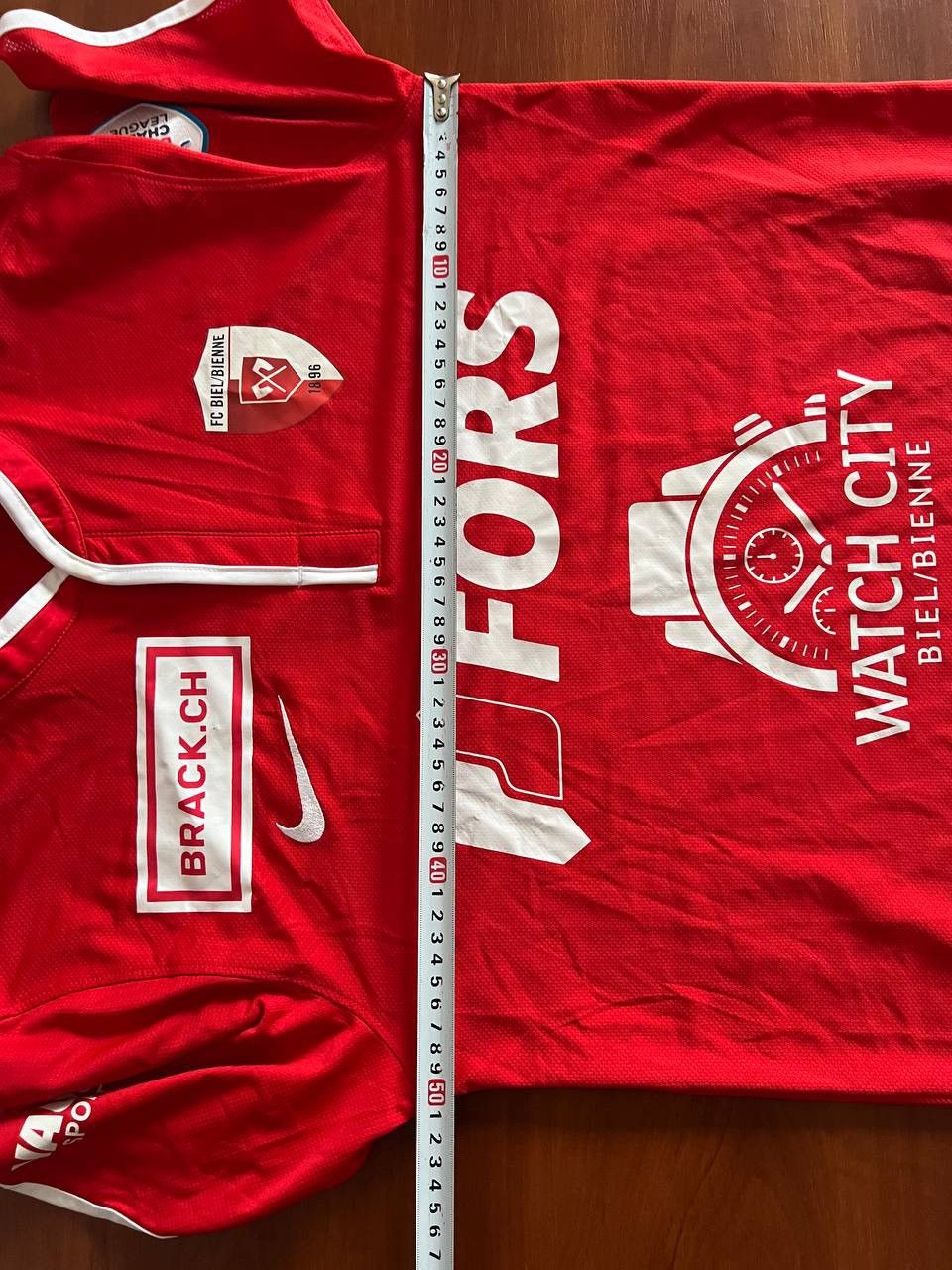 Nike 2012/13 FC BIEL/BIENNA #12 MATCH WORN HOME SOCCER JERSEY M Size US M / EU 48-50 / 2 - 18 Thumbnail