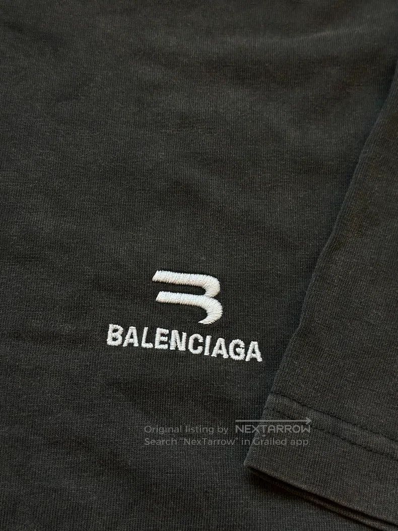 Balenciaga Balenciaga Embroidered Water-washed Black Distressed Short Size US S / EU 44-46 / 1 - 2 Thumbnail
