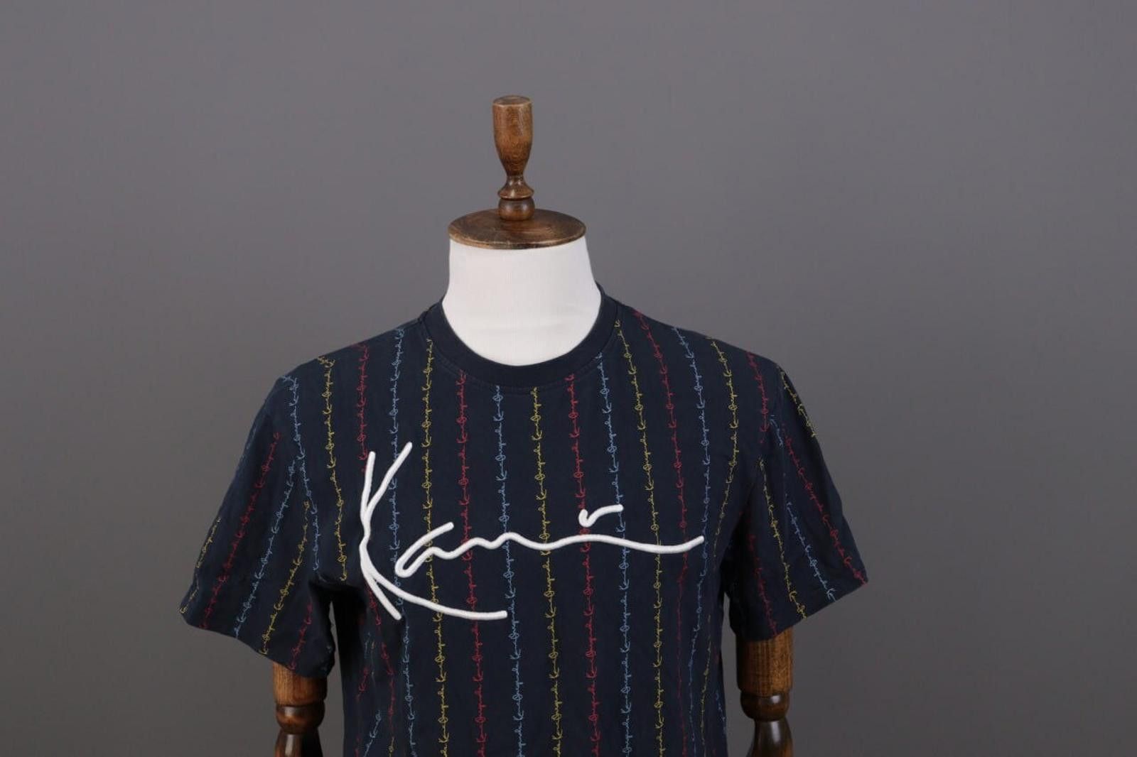 Karl Kani Karl Kani Blue Embroidered Designer Summer T-shirt Size S Size US S / EU 44-46 / 1 - 4 Thumbnail