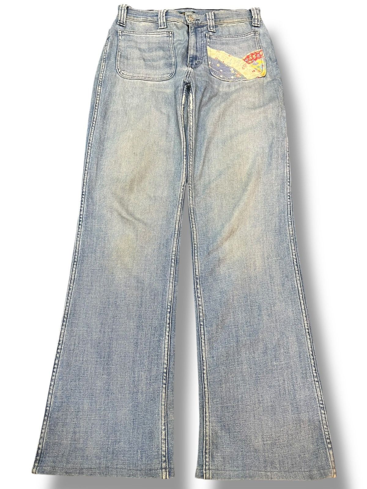 Polo Ralph Lauren × RRL Ralph Lauren × Ralph Lauren Vintage Polo Ralph Lauren Flare Mural Denim Size US 28 / EU 44 - 1 Thumbnail