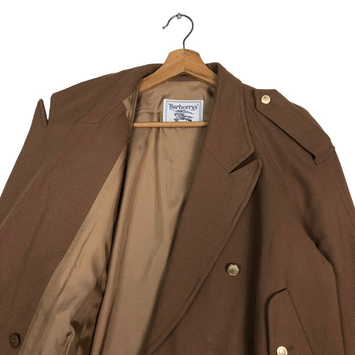 Burberry 🔥RICH BROWN - VINTAGE WOOL BOMBER JACKET BURBERRYS Size US M / EU 48-50 / 2 - 12 Thumbnail