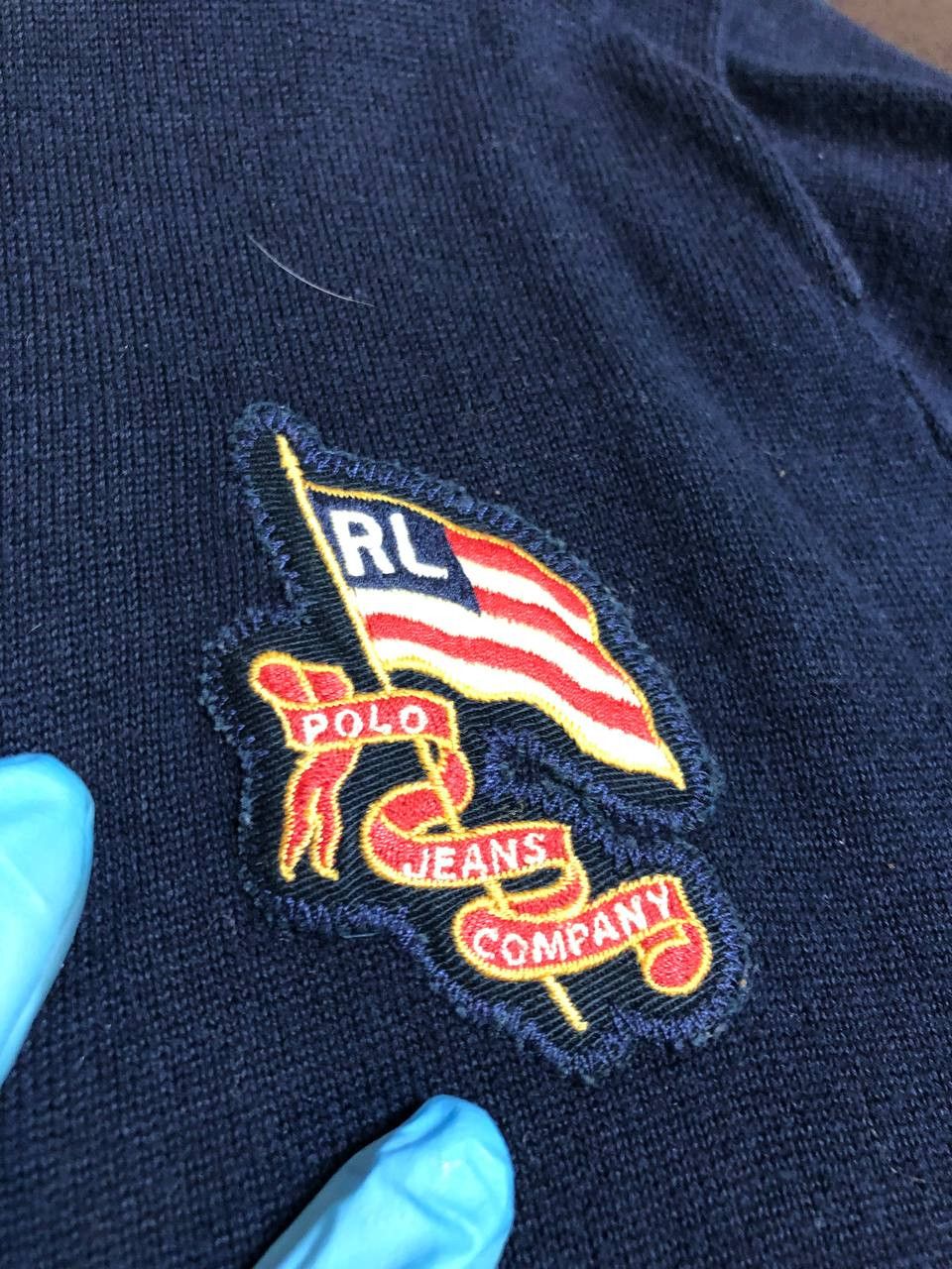 Polo Ralph Lauren Polo Ralph Lauren V-Neck Cardigan Sweater Navy Blue Size US L / EU 52-54 / 3 - 5 Thumbnail