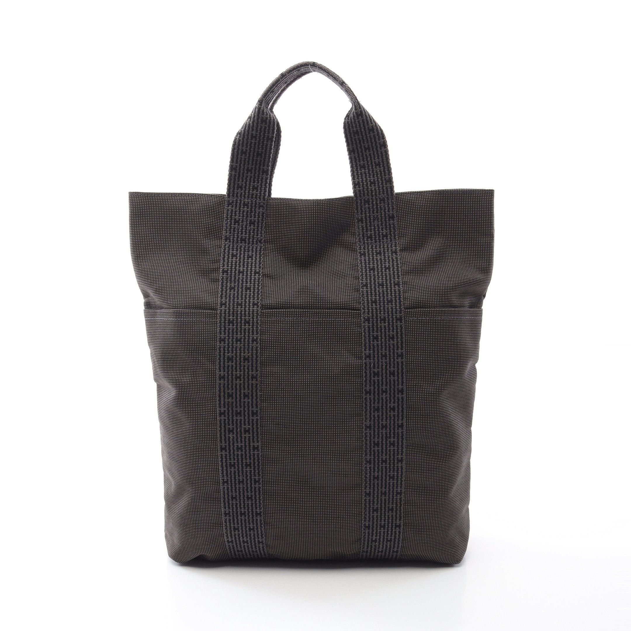 Hermes Hermes Yell Line Kabas Handbag Tote Bag Nylon Canvas Dark Gray Size ONE SIZE - 1 Thumbnail