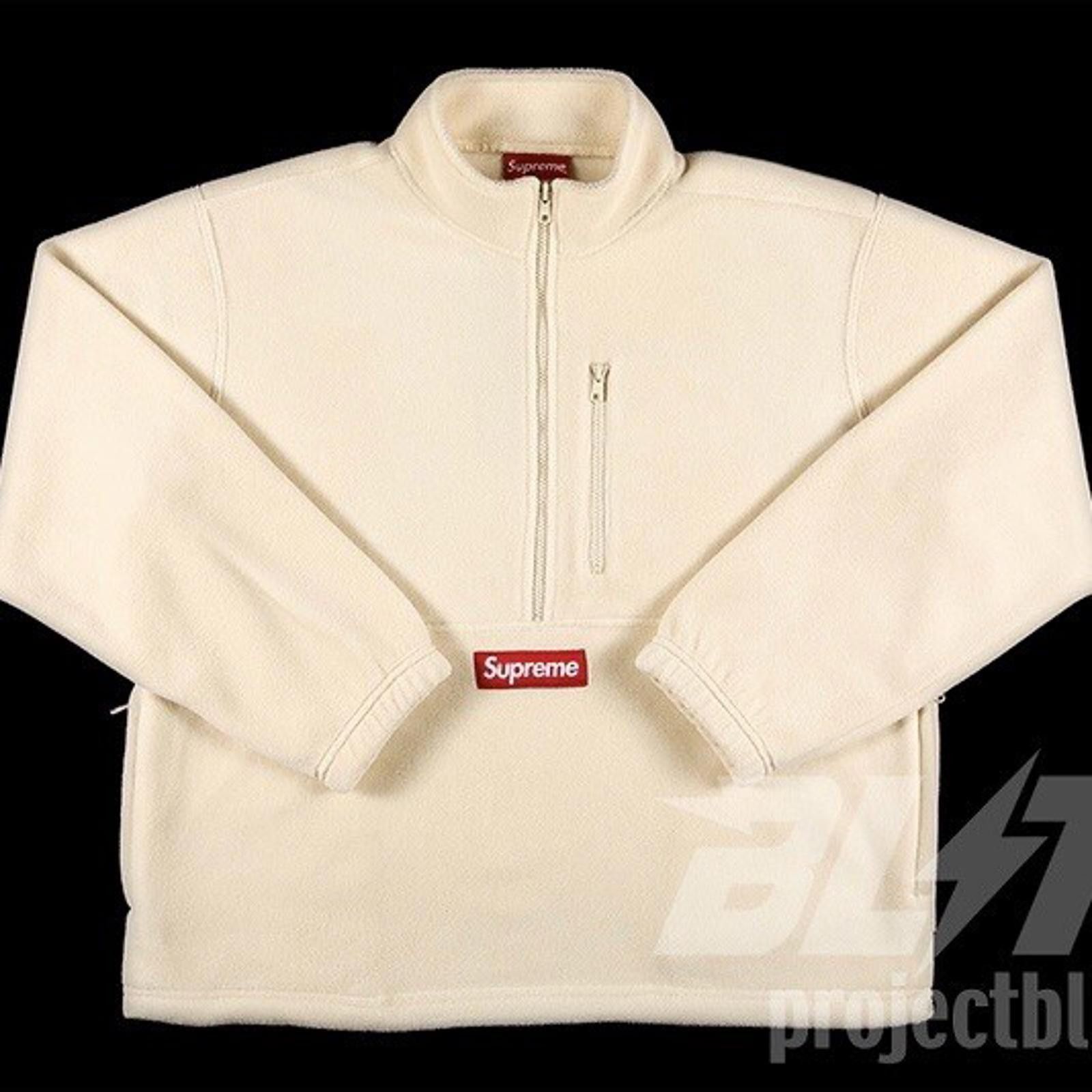 Supreme FW20 SUPREME POLARTEC HALF ZIP PULLOVER NATURAL SIZE XL 2020 Size US XL / EU 56 / 4 - 1 Thumbnail