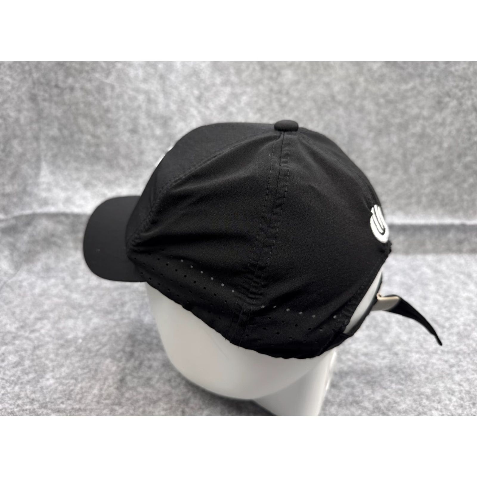 Vintage Quaticawave Hat Cap Strap Back Adult One Size Black Polyester Vented Running Adjustable Baseball Cap Mens Beig e? Size ONE SIZE - 4 Thumbnail