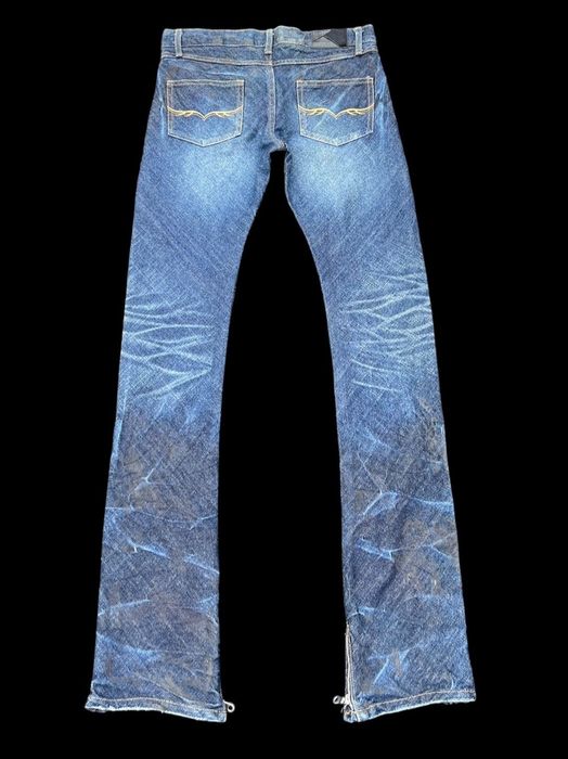 Vintage Vintage FUGA Japan Wax Blue Denim Curve Leg Flare Jeans