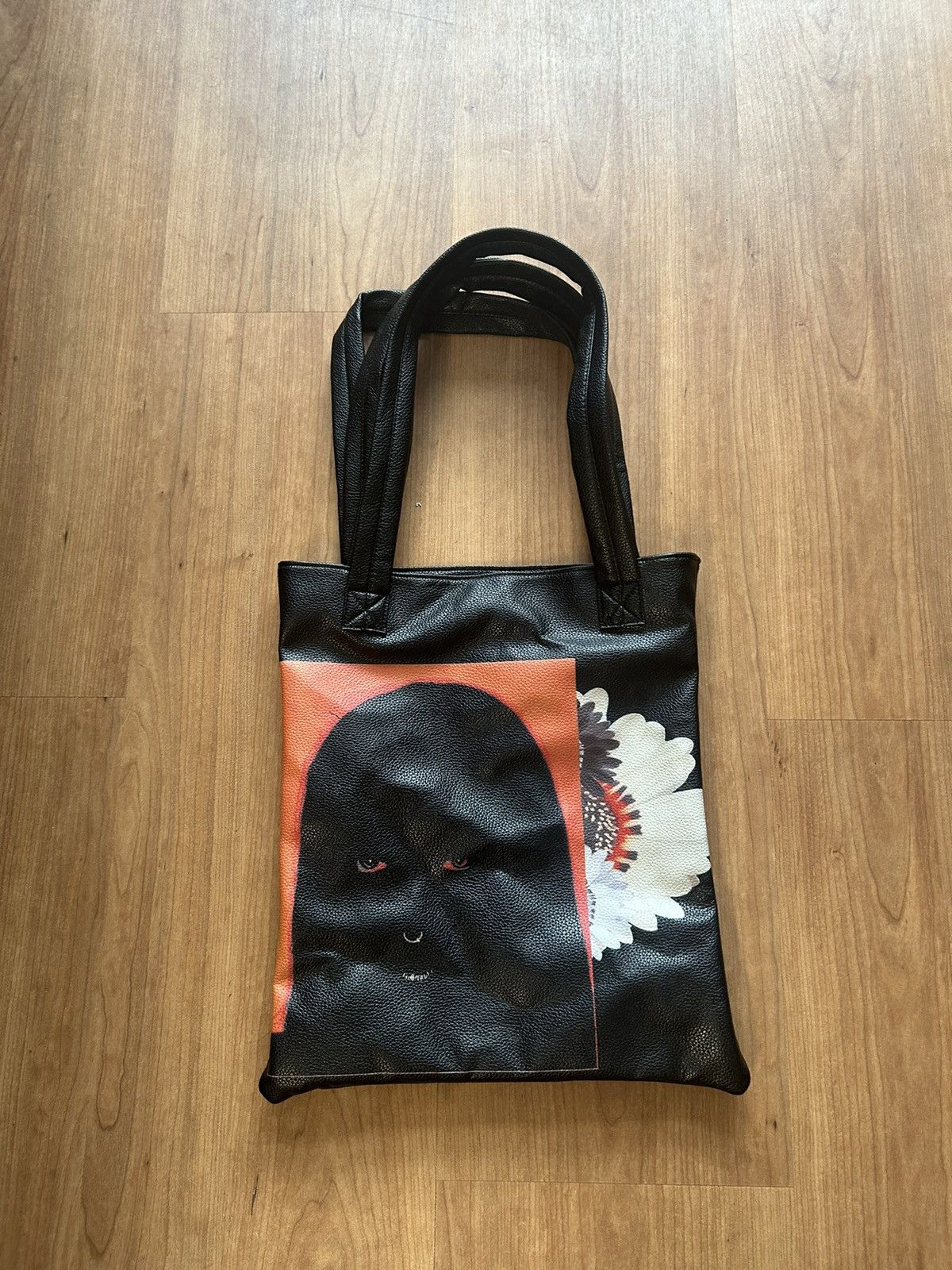 Hybrid Clothing Graphic Leather Tote