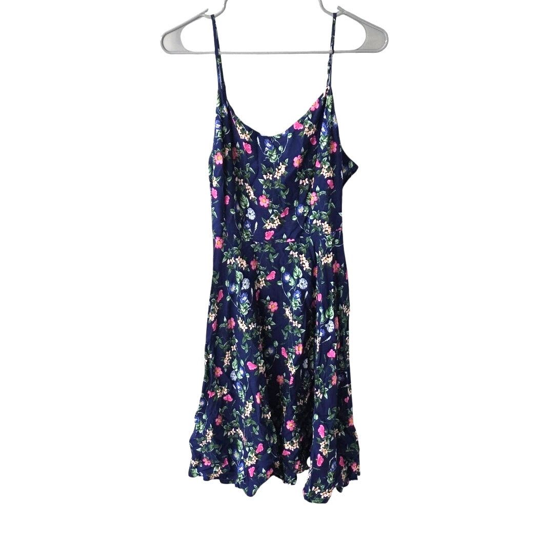 Old Navy Old Navy Blue Floral Sundress - Large Size L / US 10 / IT 46 - 1 Thumbnail