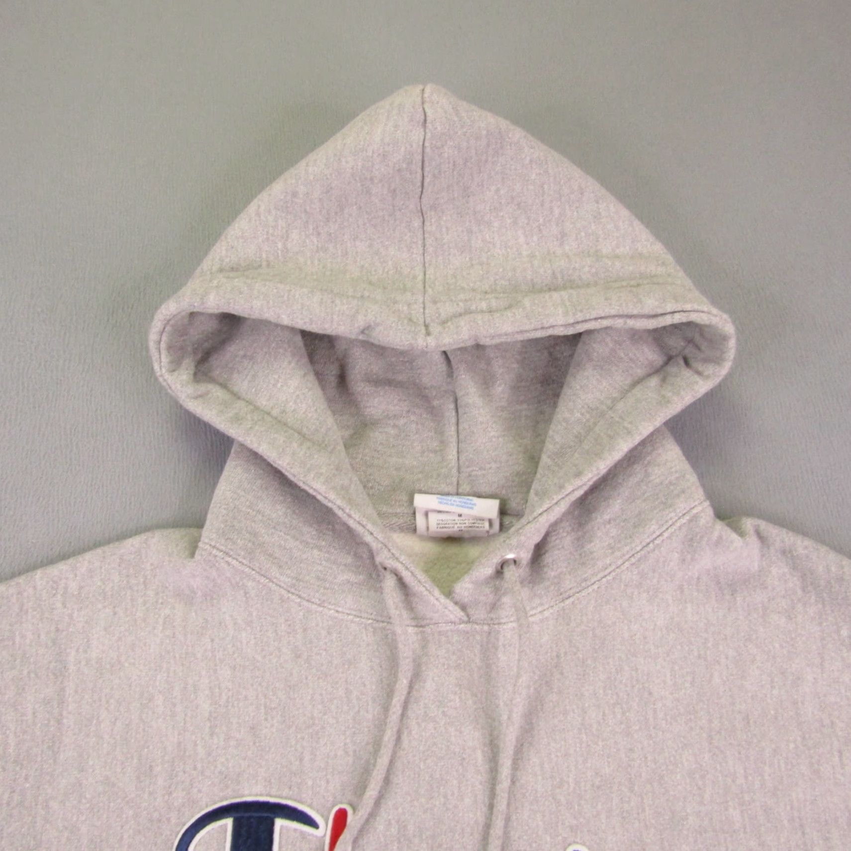 Champion Champion Hoodie Womens Medium Gray Reverse Weave Pullover Sweatshirt Logo Size M / US 6-8 / IT 42-44 - 2 Thumbnail