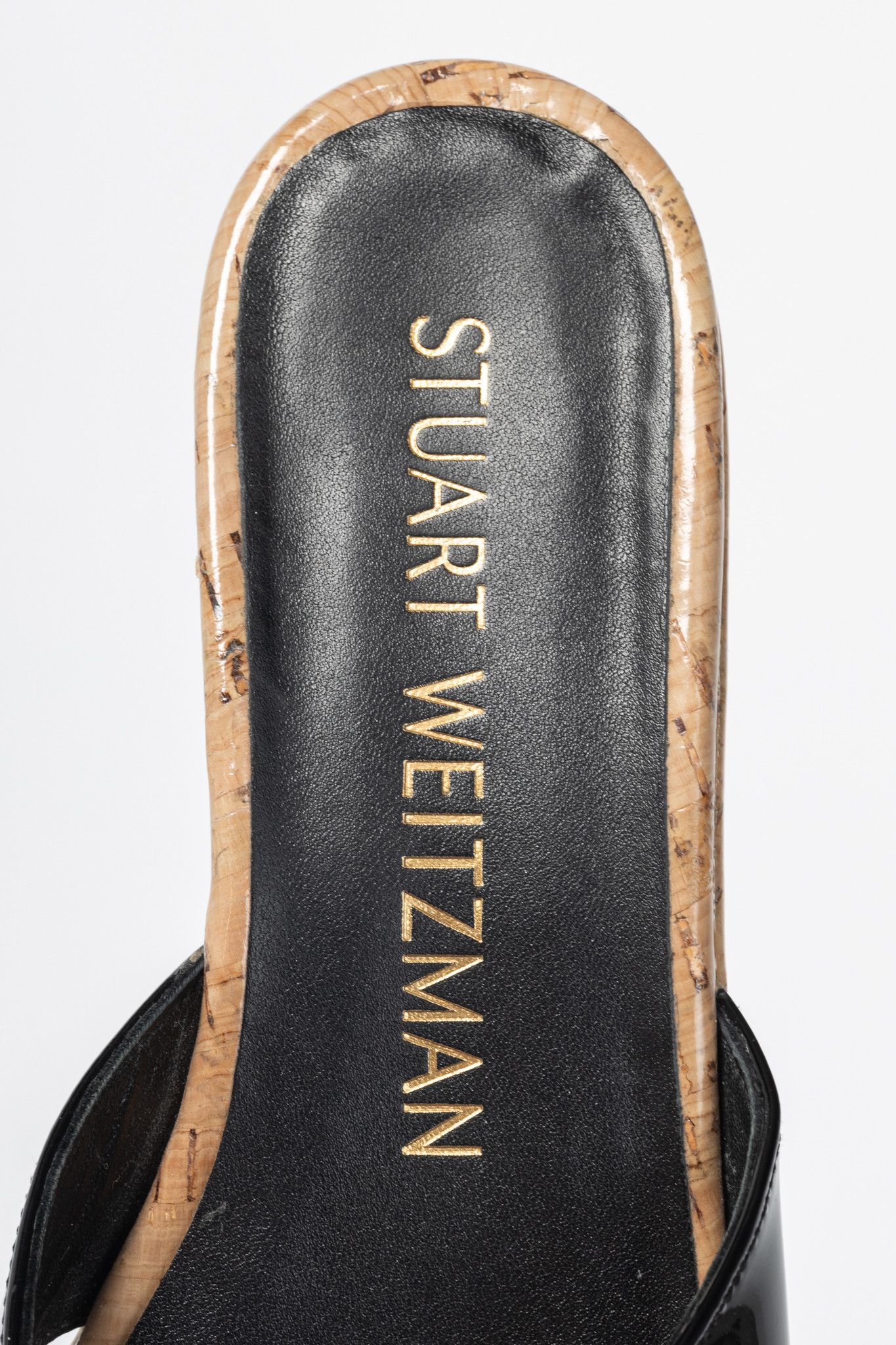 Stuart Weitzman Stuart Weitzman SS24 Carmen Patent Cork-Wedge Mule Sandals Size US 7.5 / IT 37.5 - 9 Thumbnail