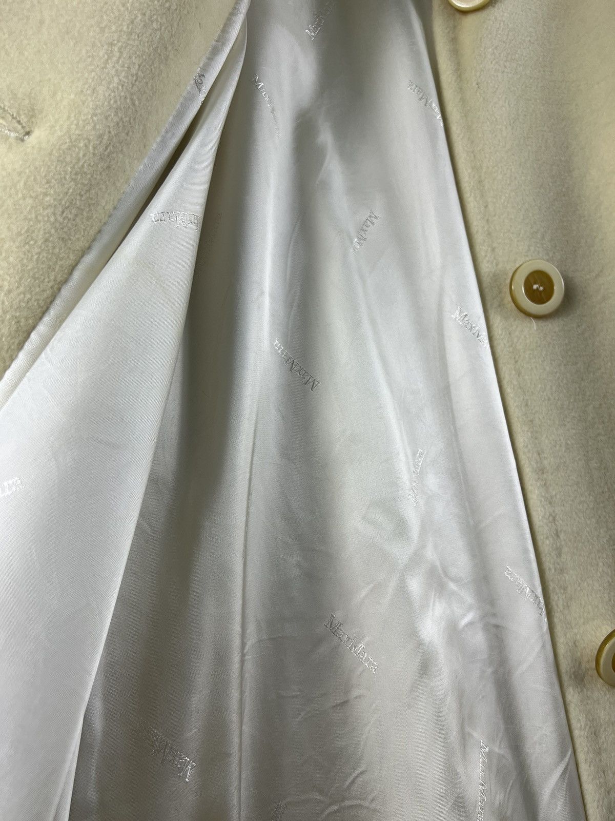 Max Mara × Weekend Max Mara 🔥 MAX MARA LUXURY CREAM WHITE OVER COAT🔥 Size L / US 10 / IT 46 - 9 Thumbnail