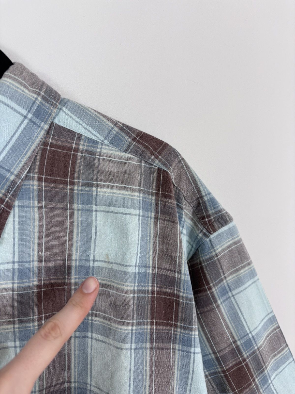 Avirex Vintage Avirex Plaid Check Blue Brown Short Sleeve Shirt Size US XXL / EU 58 / 5 - 4 Thumbnail