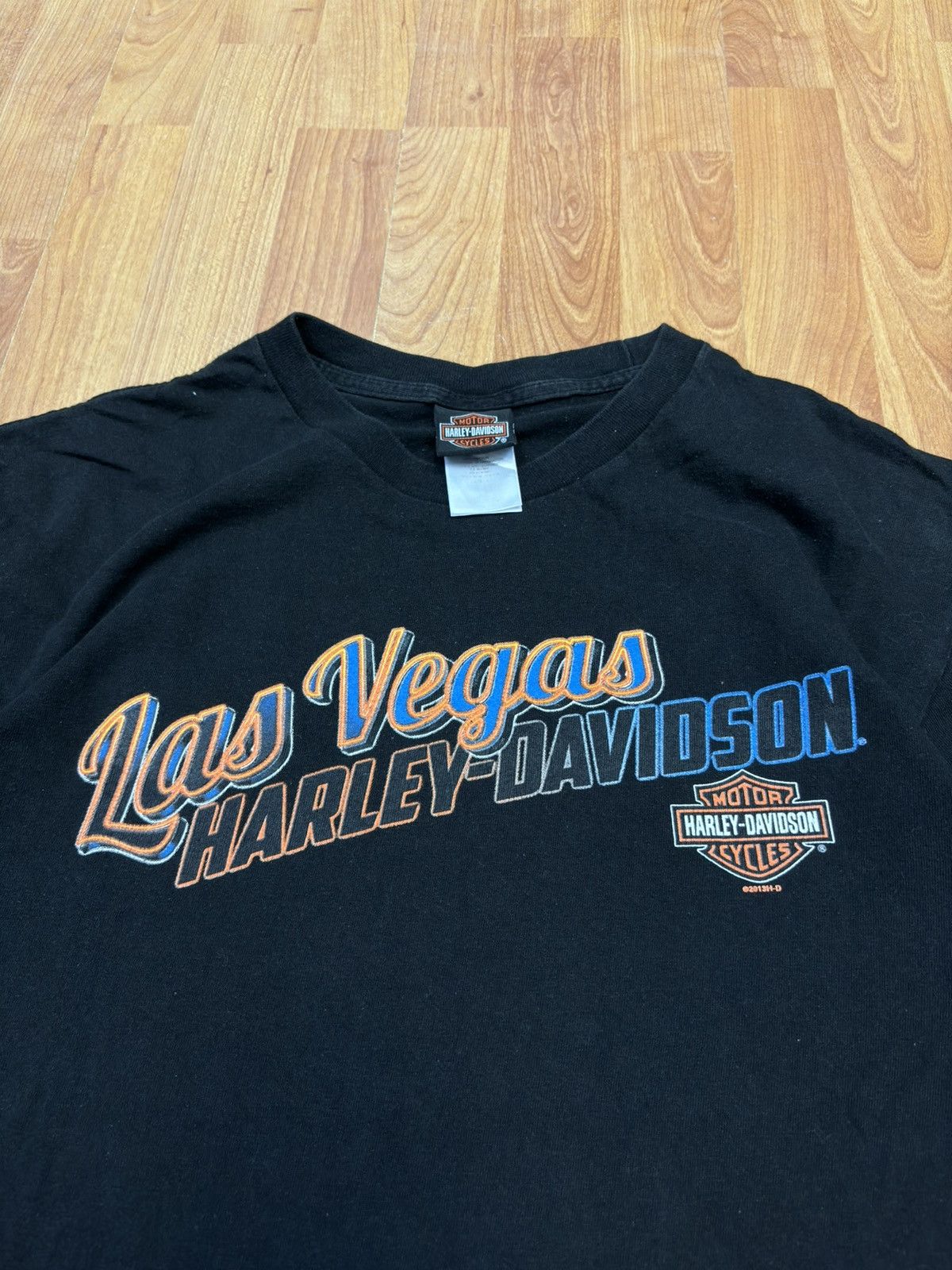 Harley Davidson × Vintage Vintage Harley Davidson Motorcycle Las Vegas T-Shirt Size US L / EU 52-54 / 3 - 4 Thumbnail