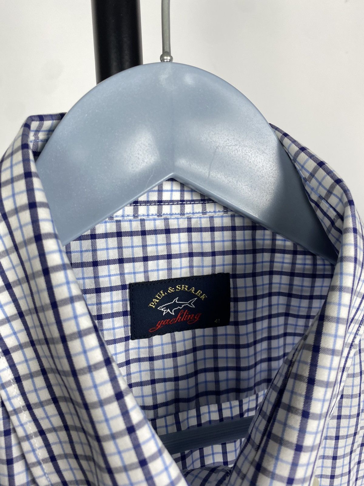 Paul & Shark × Vintage Vintage 90s Paul & Shark Yachting Plaid Shirt Button Up Size US L / EU 52-54 / 3 - 5 Thumbnail