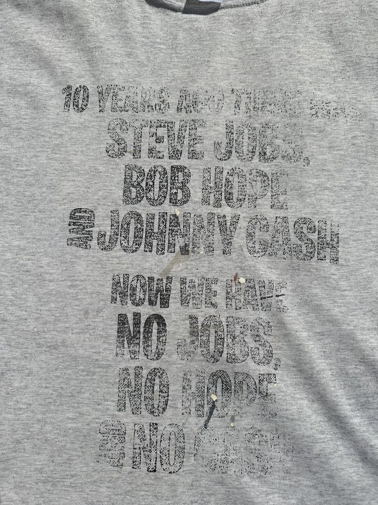 Vintage Vintage 00s Steve Jobs Bob Hope Johnny Cash Art T-Shirt Size US XXL / EU 58 / 5 - 4 Thumbnail