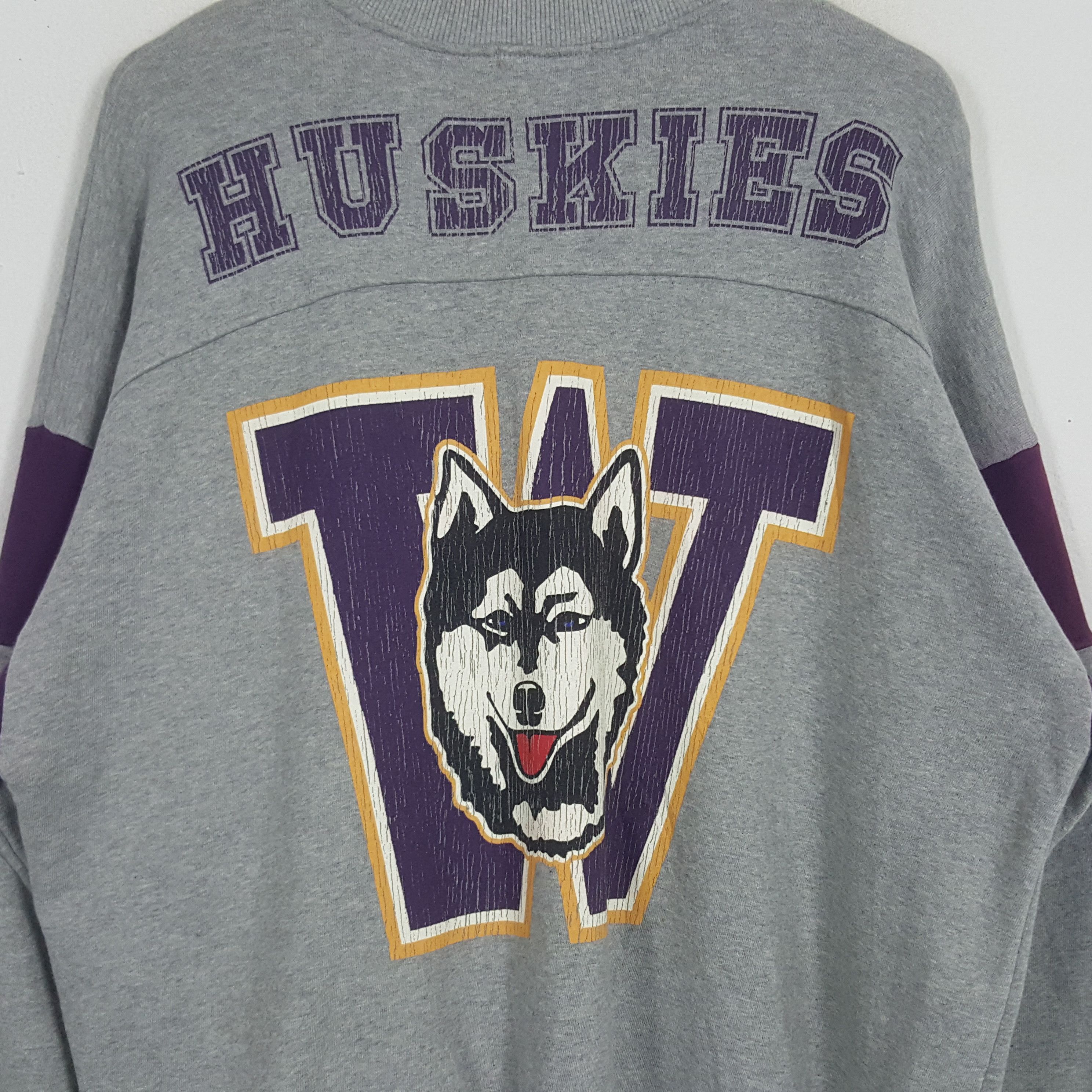 MLB × Vintage Vintage Huskies Washington American MLB Team Sweatshirt Size US XL / EU 56 / 4 - 4 Thumbnail