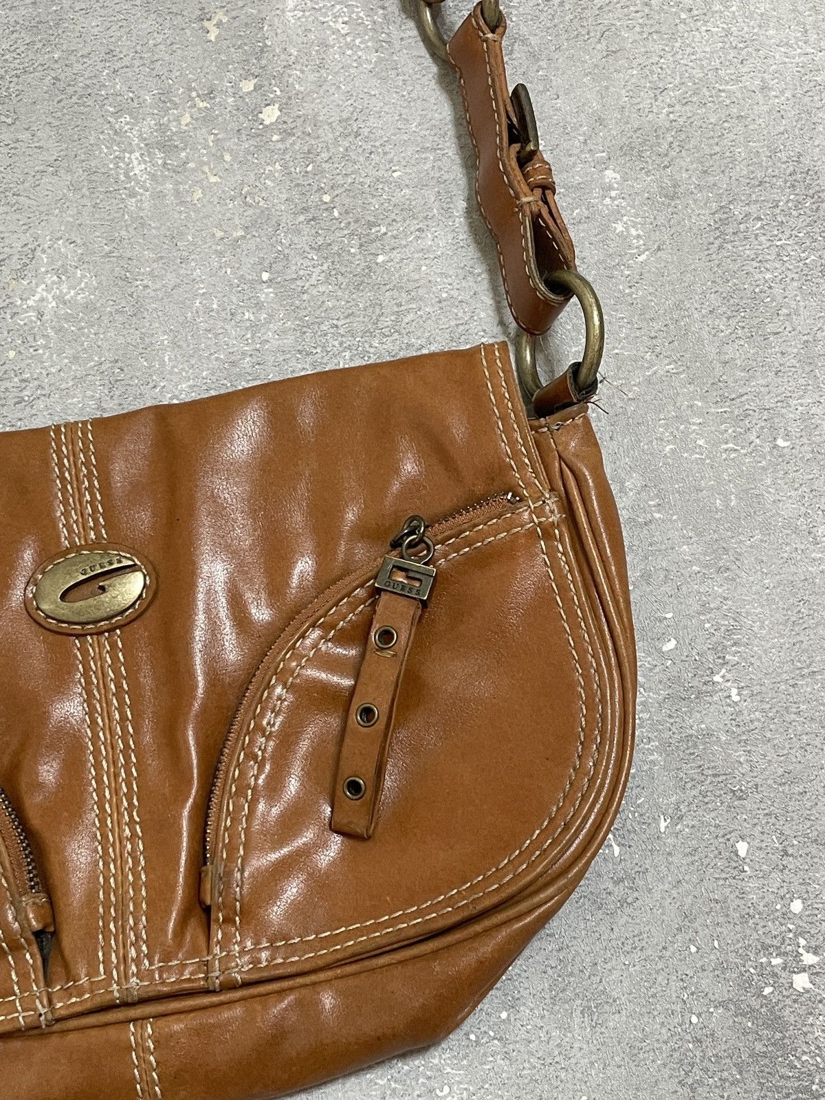 Guess Vintage Y2K Guess Bag Brown Size ONE SIZE - 3 Thumbnail