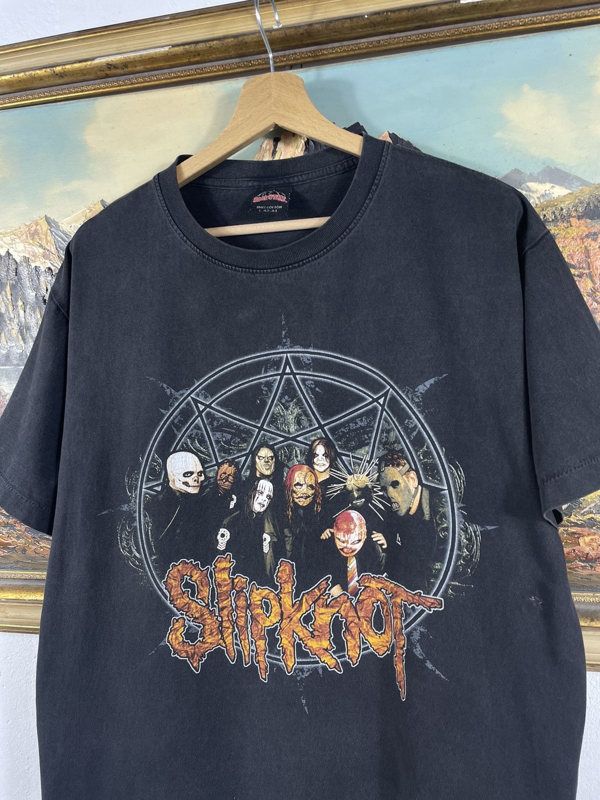 Band Tees × Slipknot × Vintage Slipknot Vintage Retro 90s Metal Rock T Shirt Tee Size US L / EU 52-54 / 3 - 5 Thumbnail