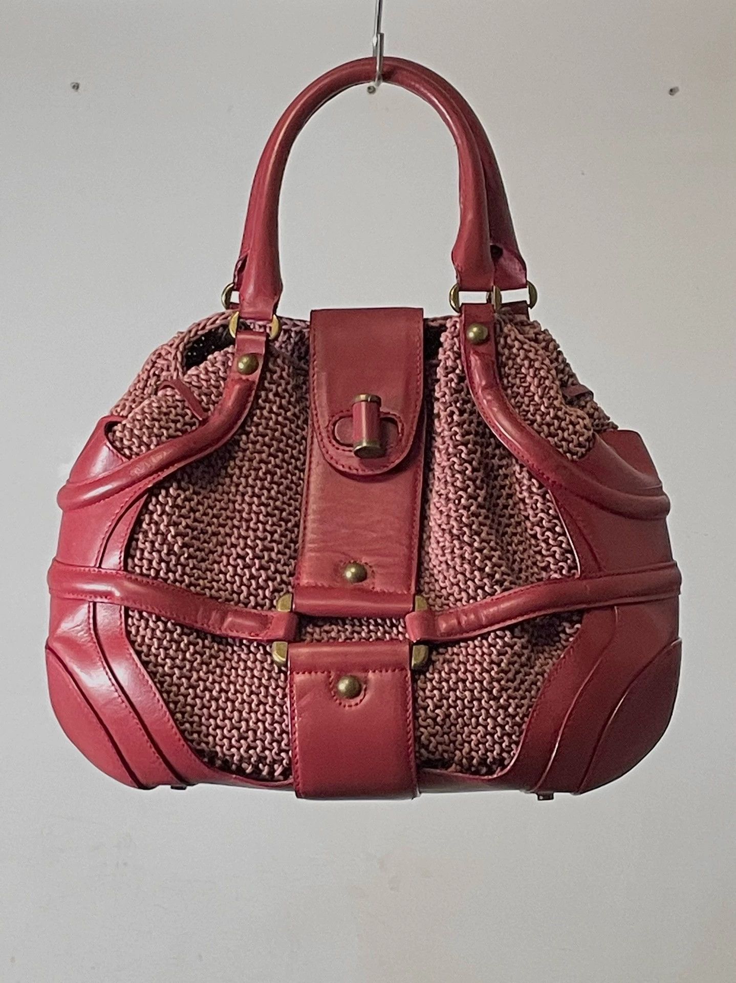 Alexander McQueen Alexander McQueen Cinnabar Red Motorcycle Bag L Size ONE SIZE - 2 Thumbnail