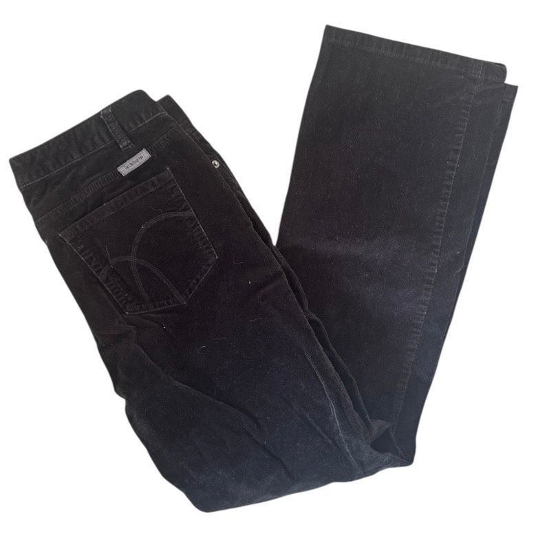 Liz Claiborne Liz Claiborne Sloane Black Corduroy Pants – Size 8 Size 30" / US 8 / IT 44 - 2 Thumbnail
