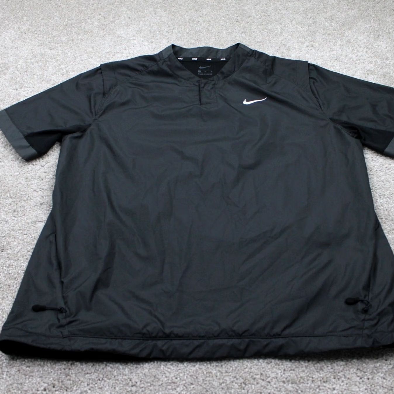 Nike Nike Dri-Fit Wind Jacket Womens Medium Black Lightweight Pullover Shacket Shirt Size M / US 6-8 / IT 42-44 - 2 Thumbnail