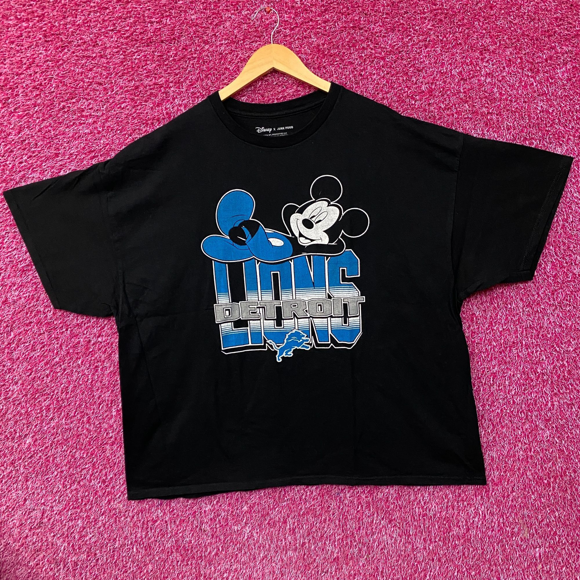 Disney Disney x Junk Food NFL Detroit Lions Mickey Mouse Kick Back Size US XXL / EU 58 / 5 - 3 Thumbnail
