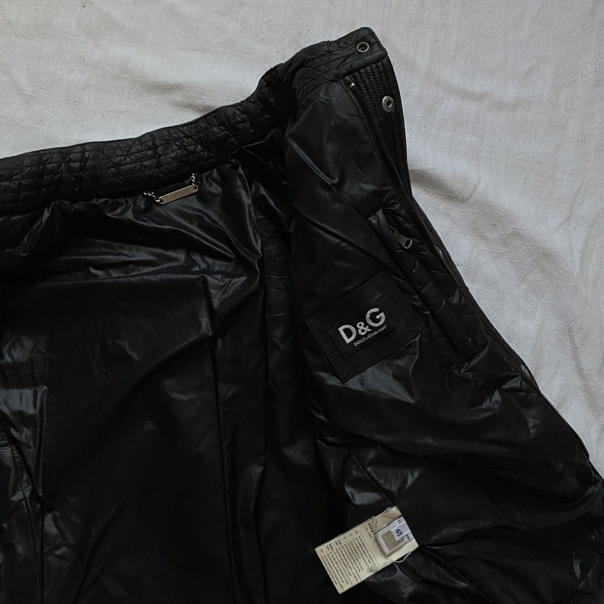 Dolce & Gabbana vintage 00s y2k Dolce Gabbana Architect Puffer Biker Jacket Size US M / EU 48-50 / 2 - 6 Thumbnail