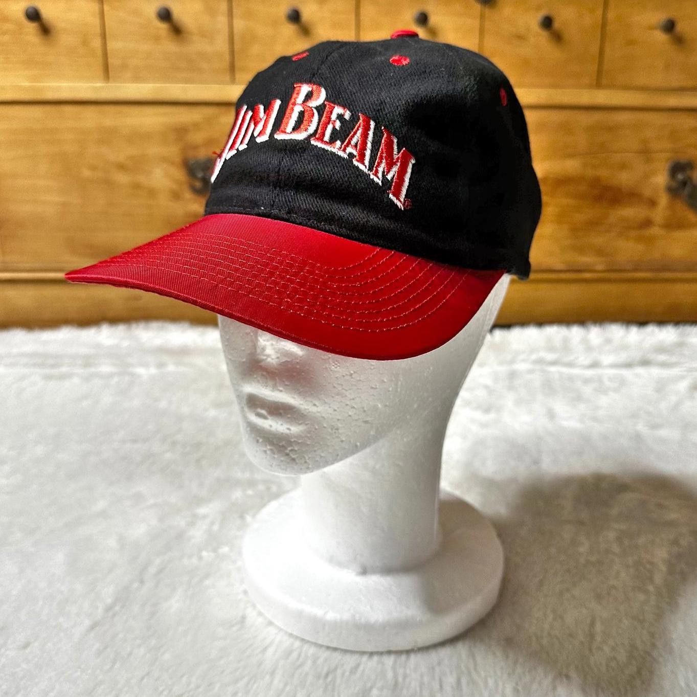 Vintage Vintage Jim Beam Snapback Hat Black Embroidered Logo Unisex Size ONE SIZE - 1 Thumbnail
