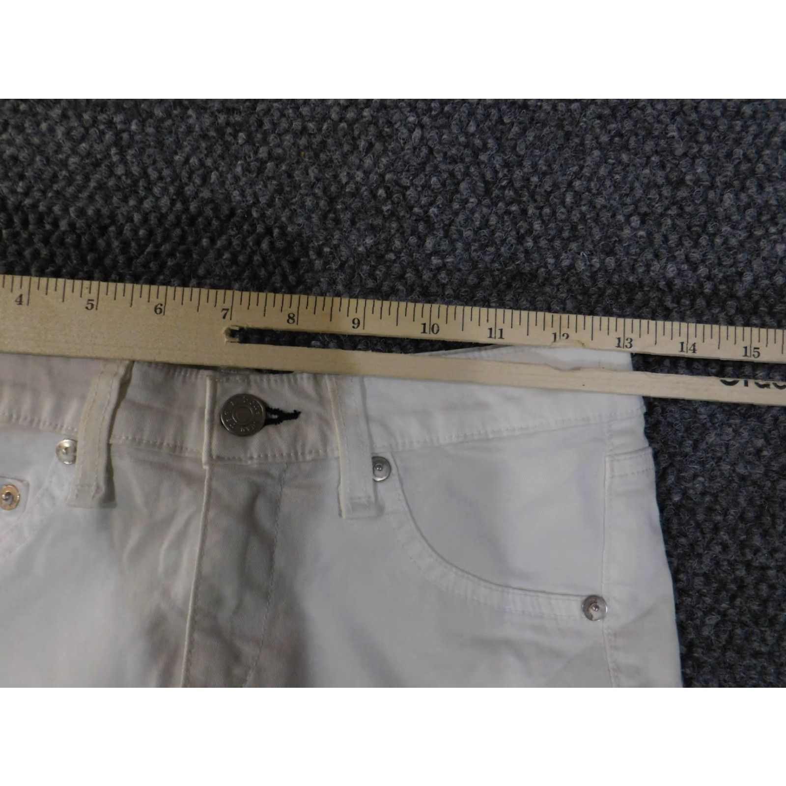 Rag & Bone Rag and Bone Jeans Womens 26 White Skinny Stretch Zip Ankle Pants Size 26" / US 2 / IT 38 - 6 Thumbnail