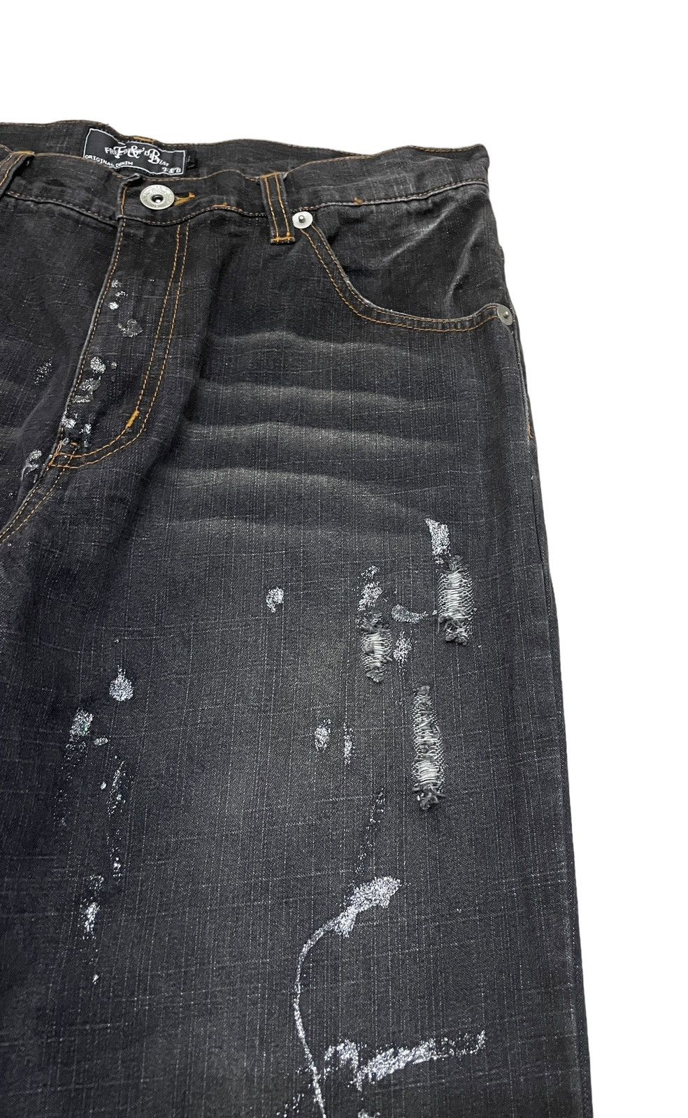 If Six Was Nine Rare Design Vintage Brand Free Brat Flared Jeans 2000s Size US 32 / EU 48 - 6 Thumbnail