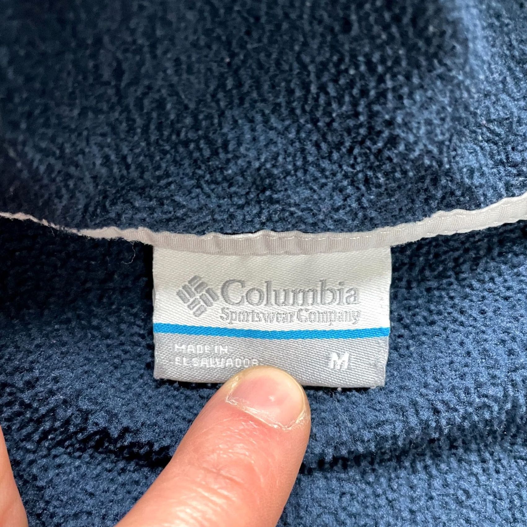 Vintage Columbia Active Jacket Mens M 1/4 Zip Pockets Navy Blue Fleece Logo PFG Hiking Regular Jacket Size US M / EU 48-50 / 2 - 5 Thumbnail