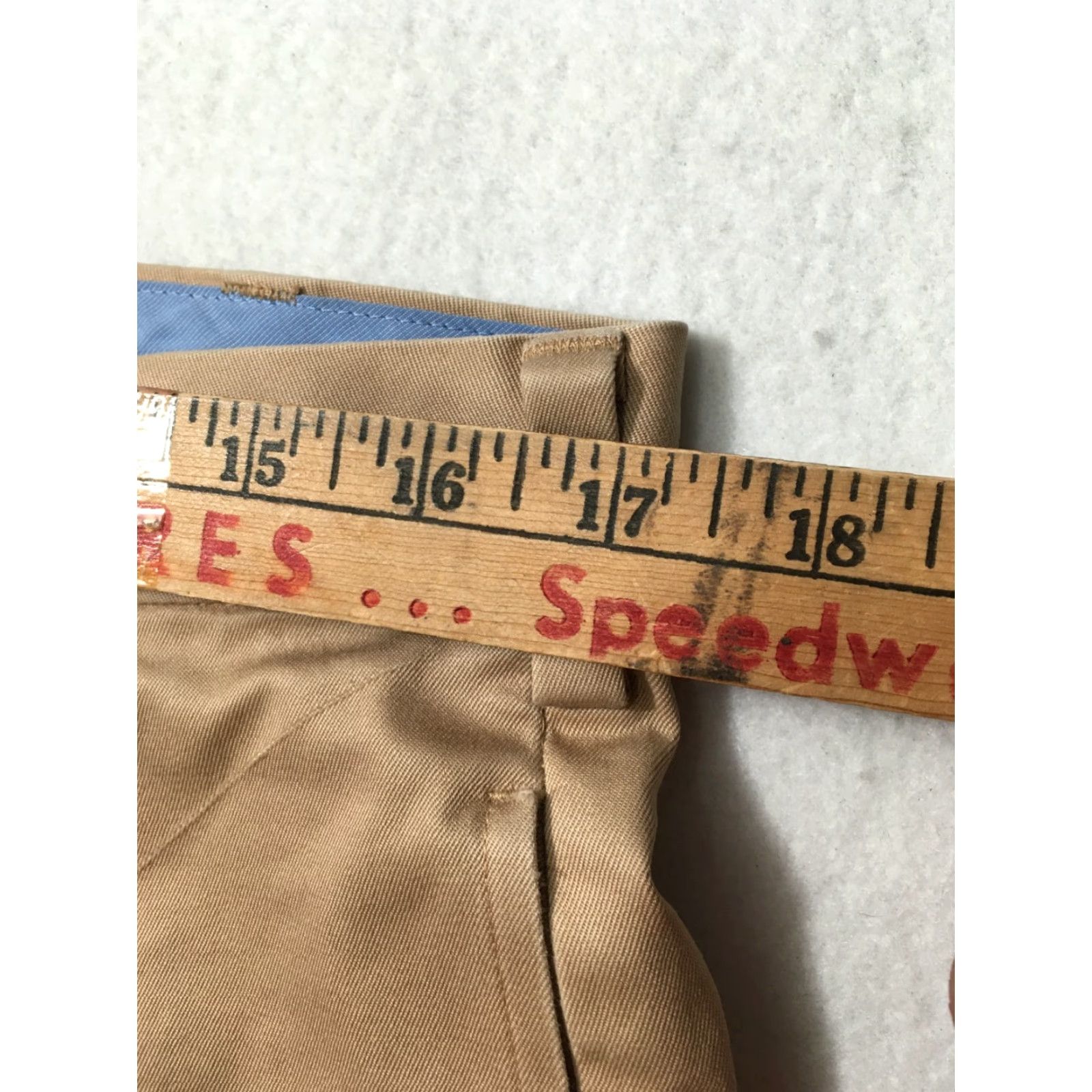Brooks Brothers Brooks Brothers Clark Fit Advantage Chino Pants Mens 34x28 Beige Flat Front Regular Straight Belt Loops K Size US 34 / EU 50 - 6 Thumbnail