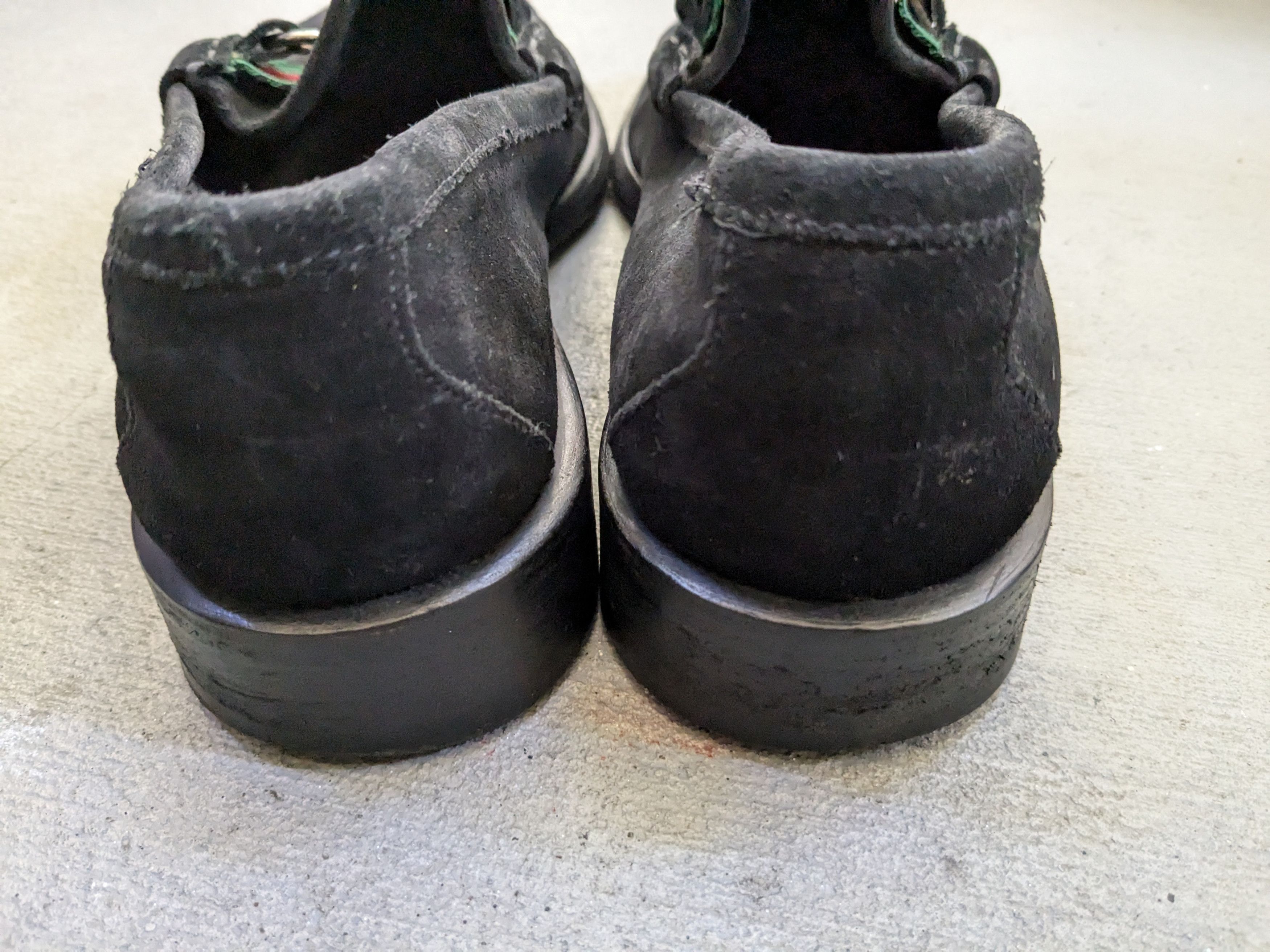 Gucci Gucci Horsebit Loafers Black Suede 8 D Web Snafflebit Size US 8 / EU 41 - 14 Thumbnail