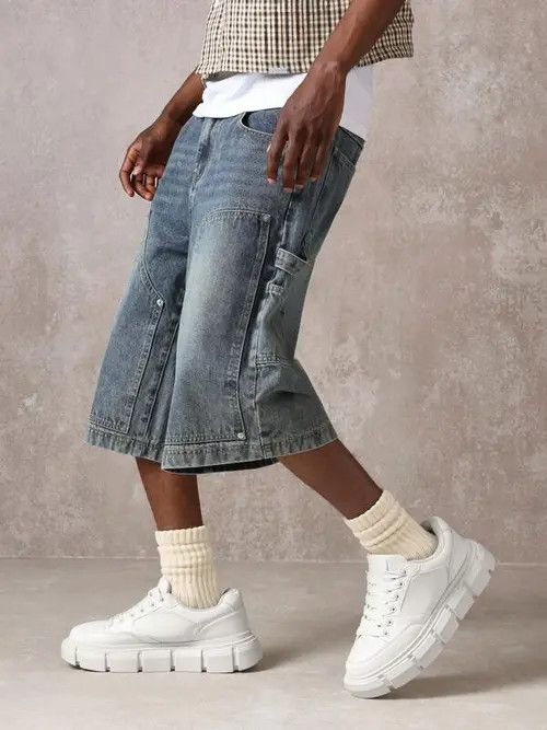 Jean DENIM Jorts shorts jeans vintage Y2k Size US 30 / EU 46 - 2 Thumbnail