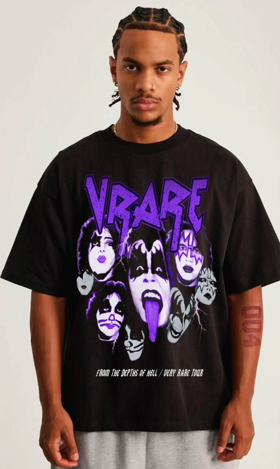 Band Tees KISS custom vrare band tee - heavy crew tshirt Size US L / EU 52-54 / 3 - 1 Thumbnail