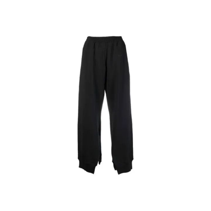 Maison Margiela MM6 Maison Margiela Black Elastic Waist Wide Pants 0079 Size 30" / US 8 / IT 44 - 1 Thumbnail