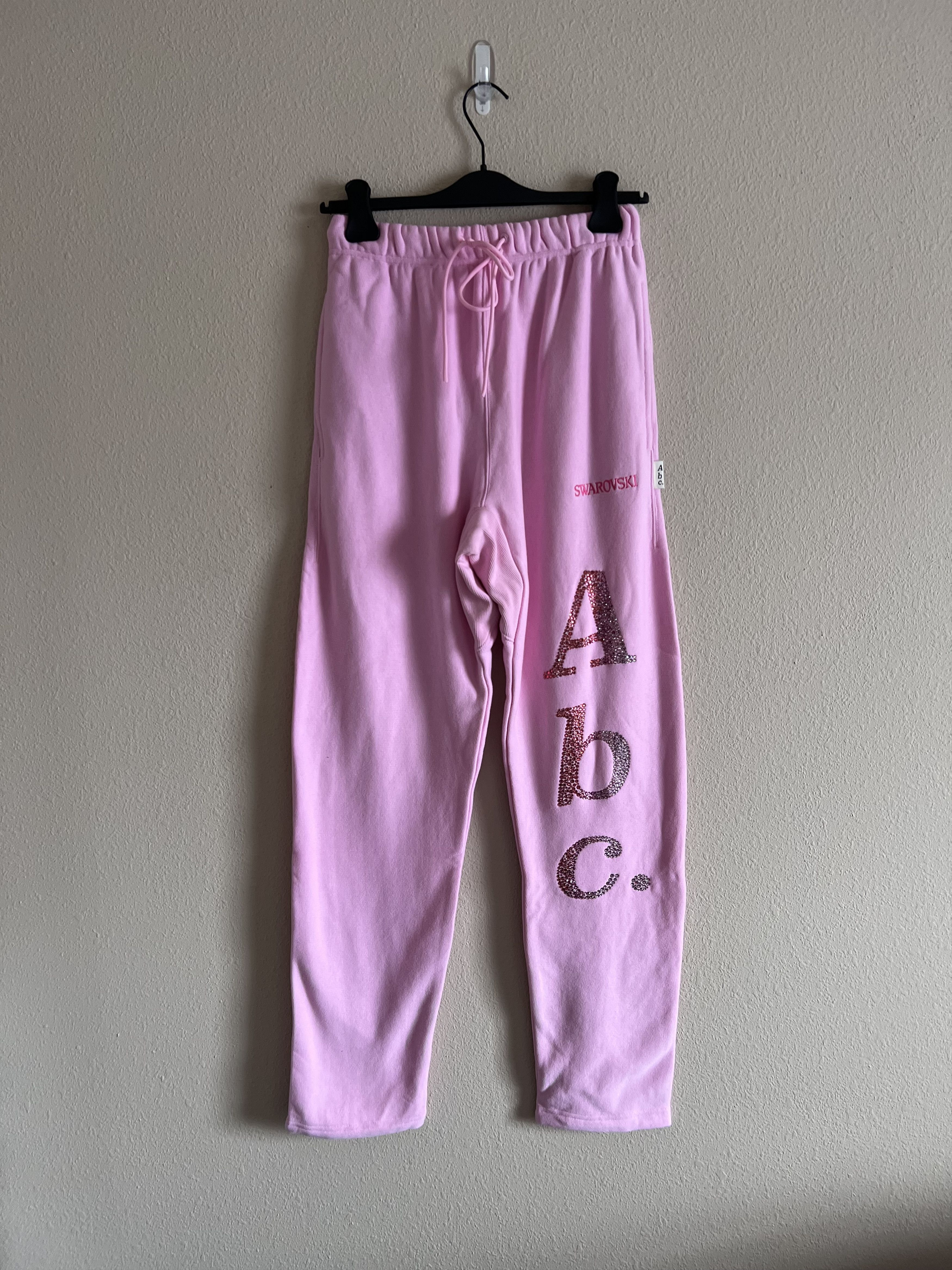 image of Advisory Board Crystals Abc. Swarovski Creators Sweatpants in Pink, Men's (Size 31)