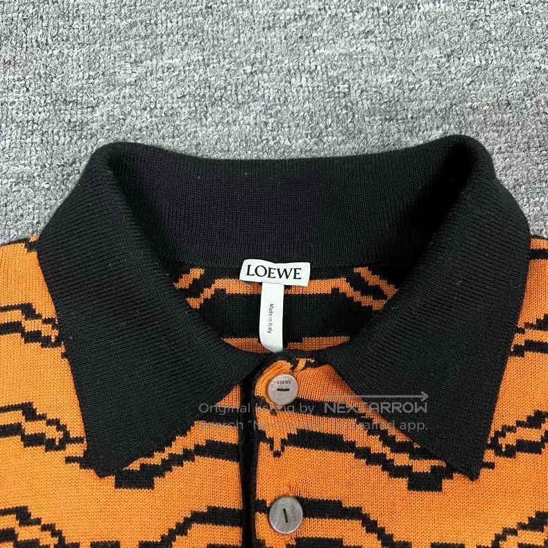 Loewe Loewe Tiger print knit polo Size L / US 10 / IT 46 - 5 Thumbnail